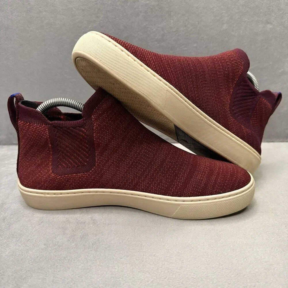 Rothy's The Chelsea Womens Size‎ 8.5 Boot Sneakers Plum Melange Stitch Sport